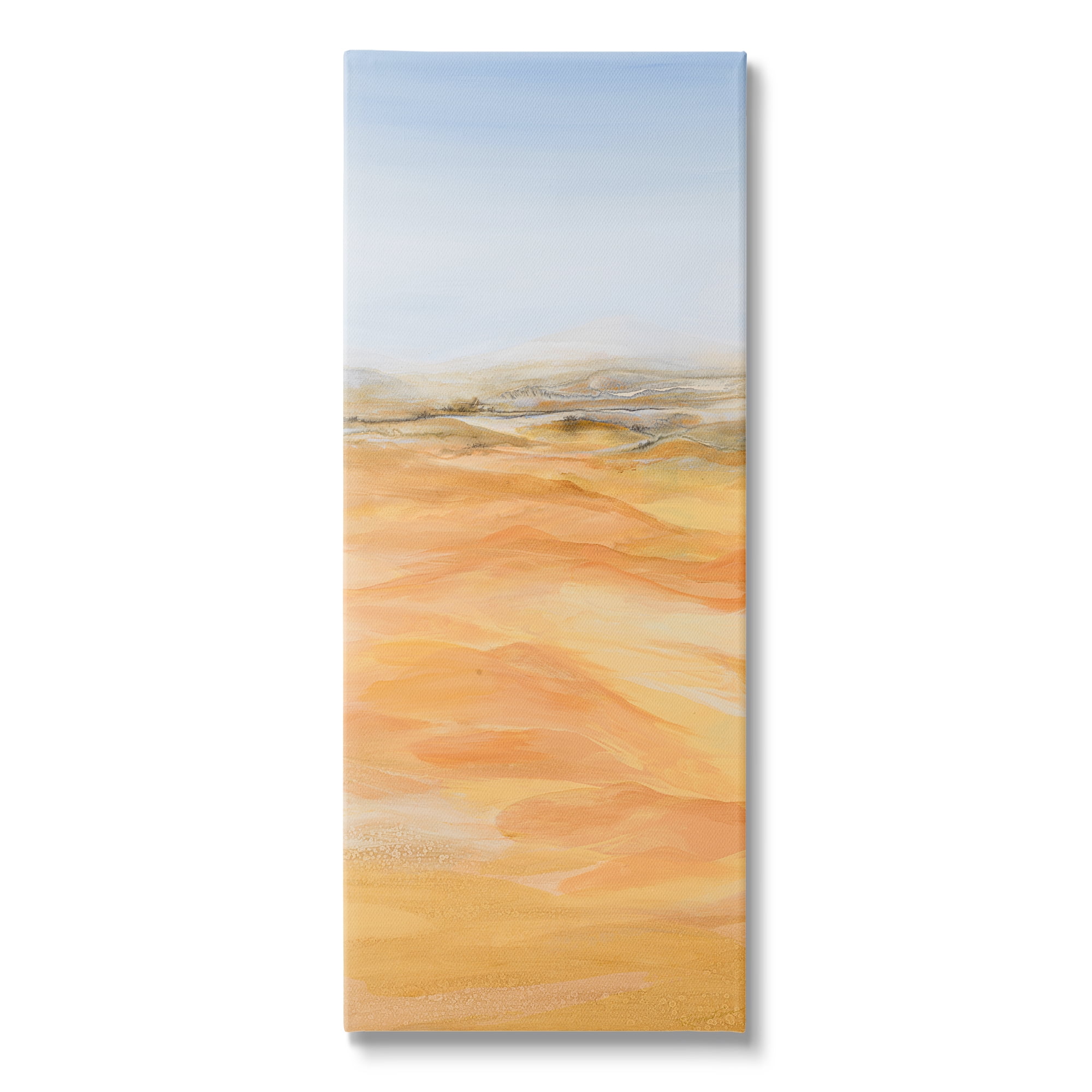 Stupell Industries Abstract Desert Landscape Nature Painting Gallery Wrapped Canvas Print Wall Art, 10 x 24