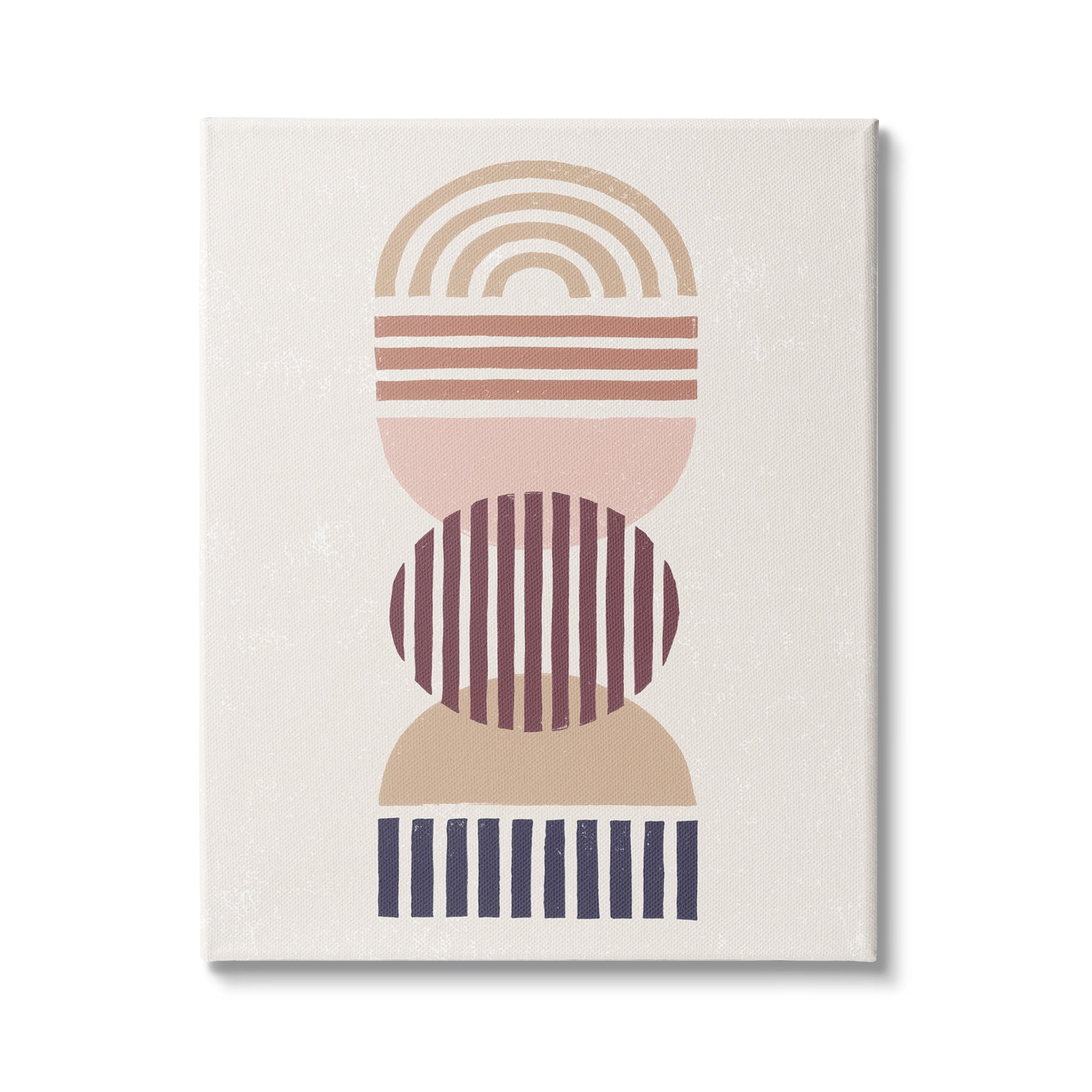 Stupell Industries Abstract Desert Striped Pattern Shapes Stacked Boho Terracotta, 30 x 40, Design by Moira Hershey