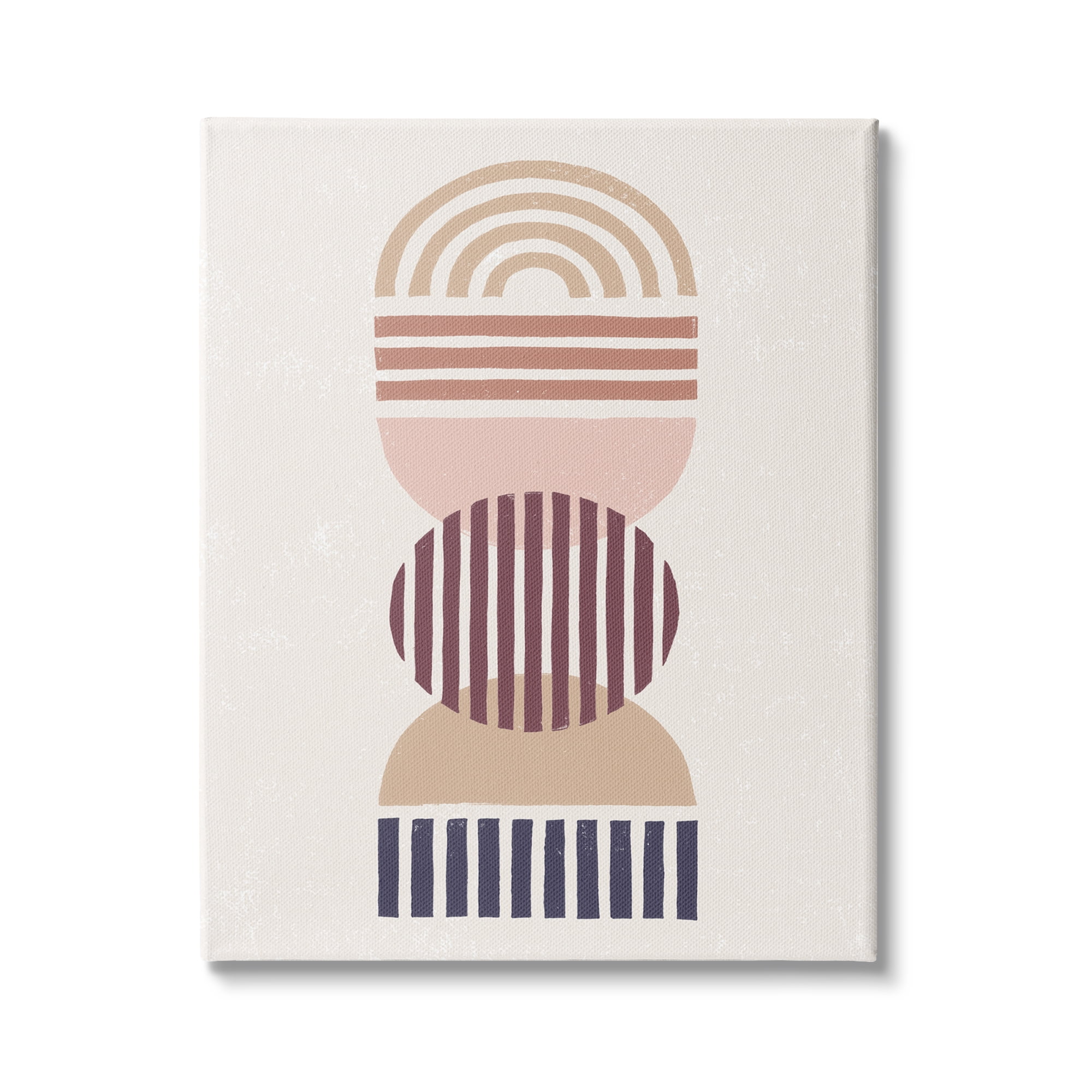 Stupell Industries Abstract Desert Striped Pattern Shapes Stacked Boho Terracotta, 36 x 48, Design by Moira Hershey