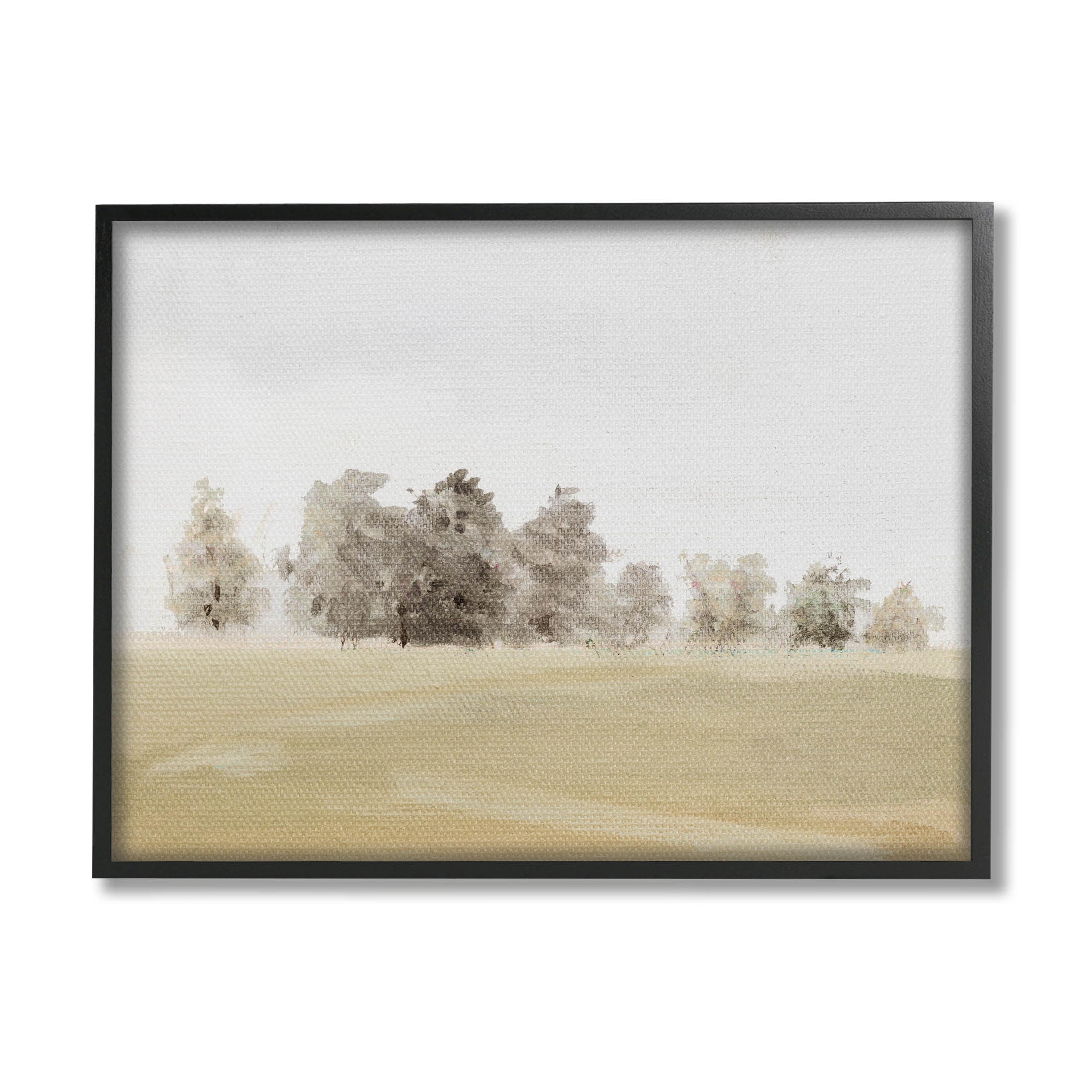Stupell Industries Abstract Distant Foggy Trees Painting Black Framed Art Print Wall Art, Design by Lanie Loreth