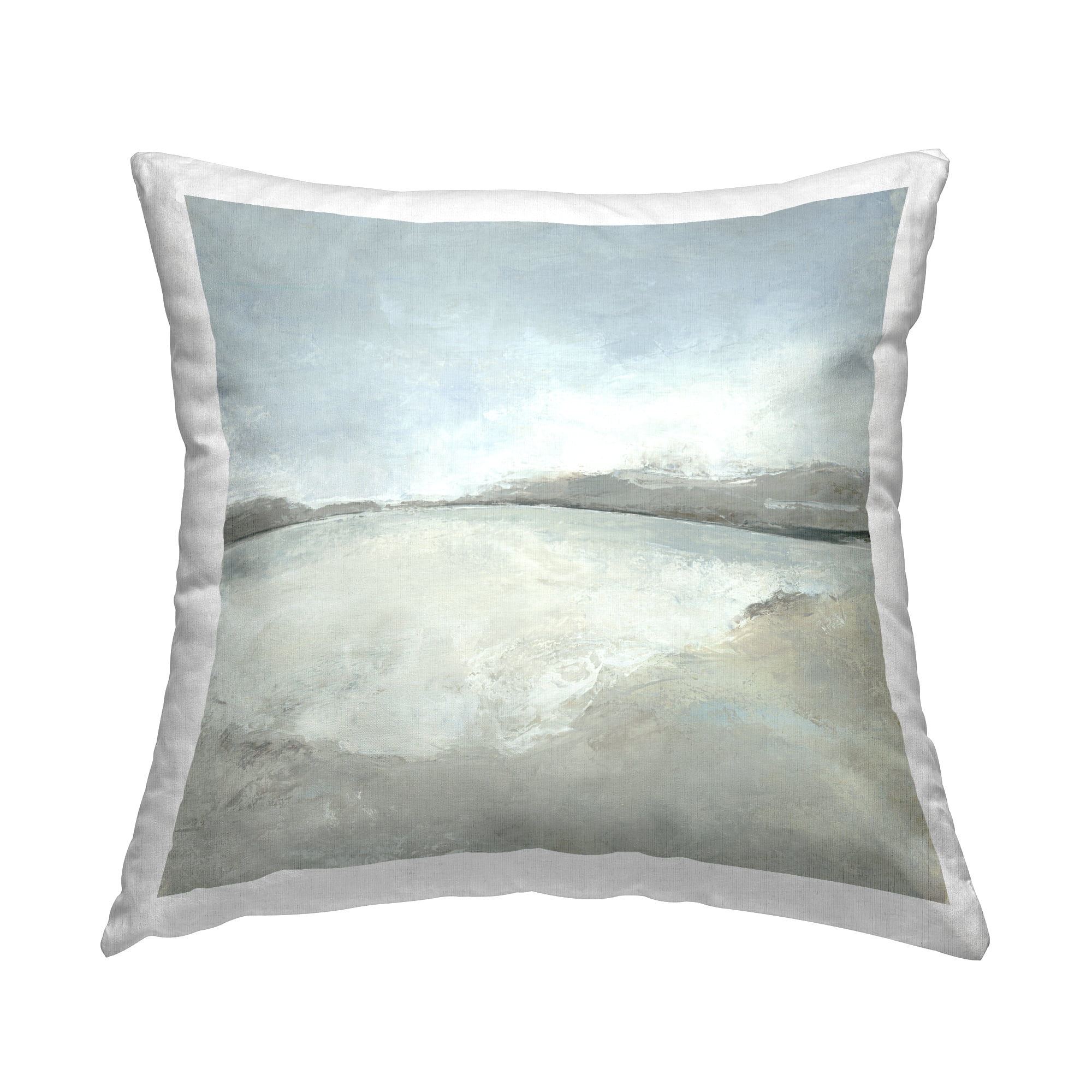 Stupell Industries Abstract Distressed Beach Decorative Printed Throw Pillow Design by Hannah Dawson.