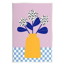 Stupell Industries Abstract Dotted Flowers Botanical & Floral Painting Unframed Art Print Wall Art, 10 x 15