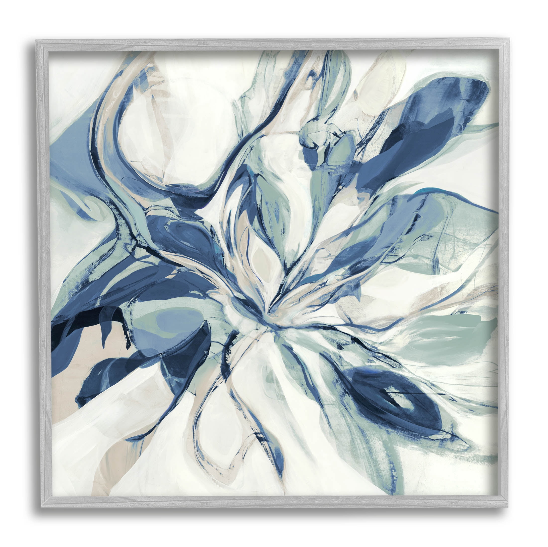 Stupell Industries Abstract Dreamlike Fluid Form Graphic Art Gray Framed Art Print Wall Art, Design by Sarah Stockstill
