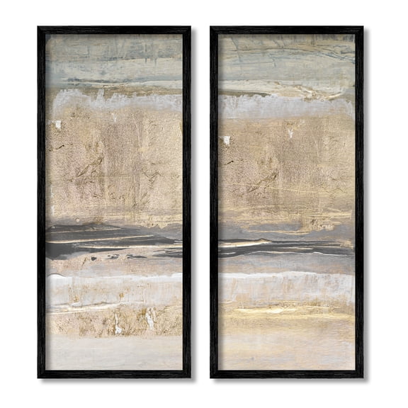 Stupell Industries Abstract Earth Soil Textured Brown Grey Collage,13 x 30, Design by Lanie Loreth