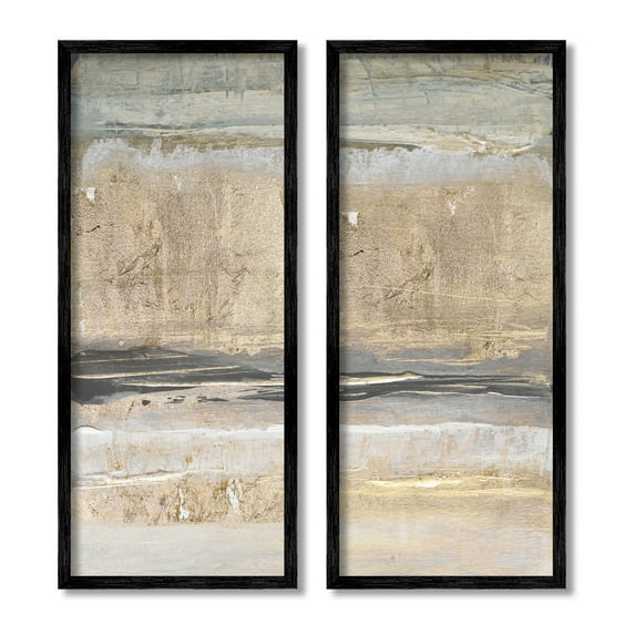 Stupell Industries Abstract Earth Soil Textured Brown Grey Collage,13 x 30, Design by Lanie Loreth