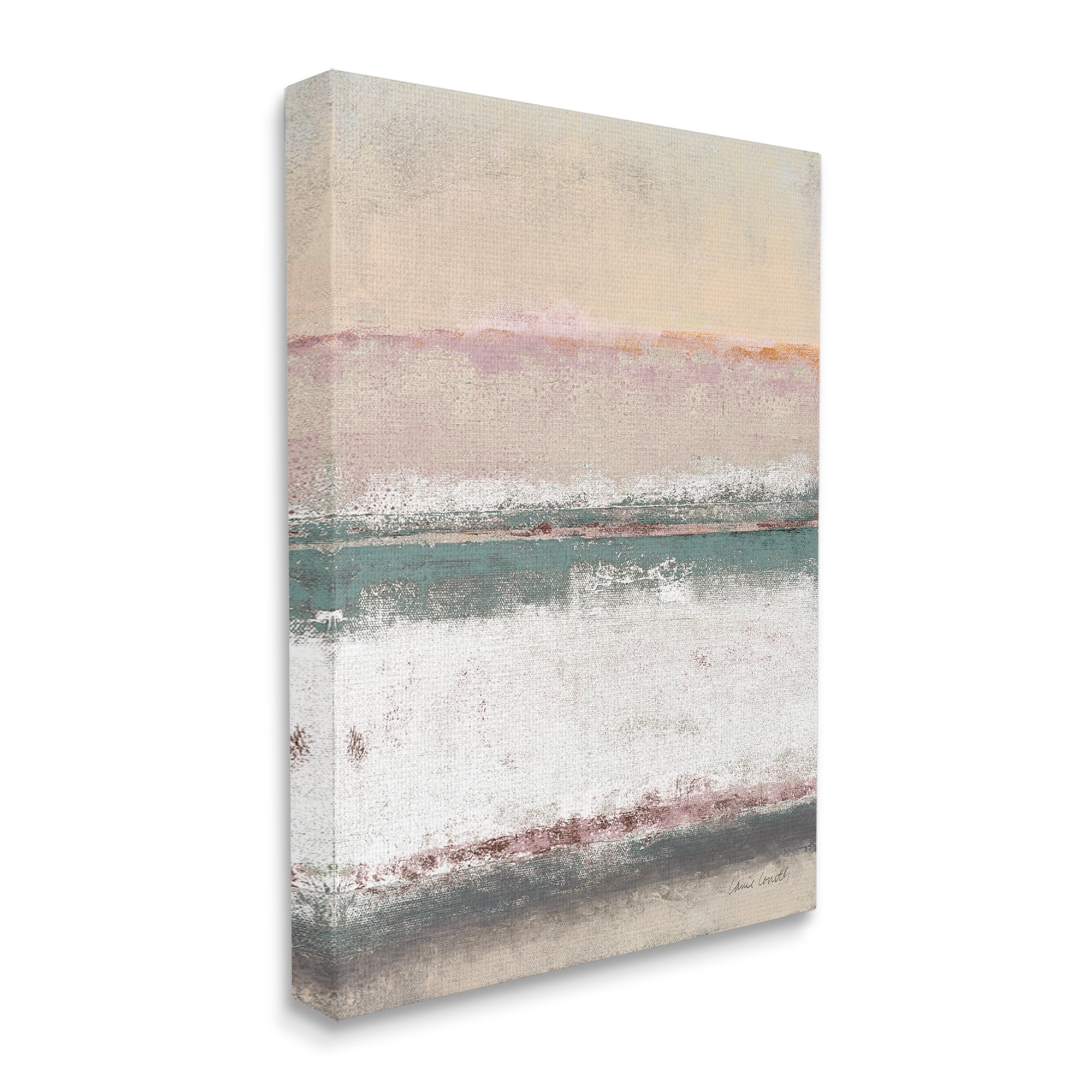 Stupell Industries Abstract Earth Tone Layers Beige White Blue, 30 x 40, Designed by Lanie Loreth