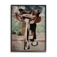 thumbnail image 1 of Stupell Industries Abstract Equestrian Saddle Landscape Painting Black Framed Art Print Wall Art, 24 x 30, 1 of 9