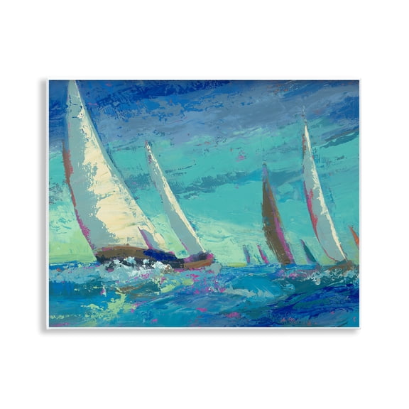 Stupell Industries Abstract Expression Regatta Wall Plaque Art, design by Beth A. Forst