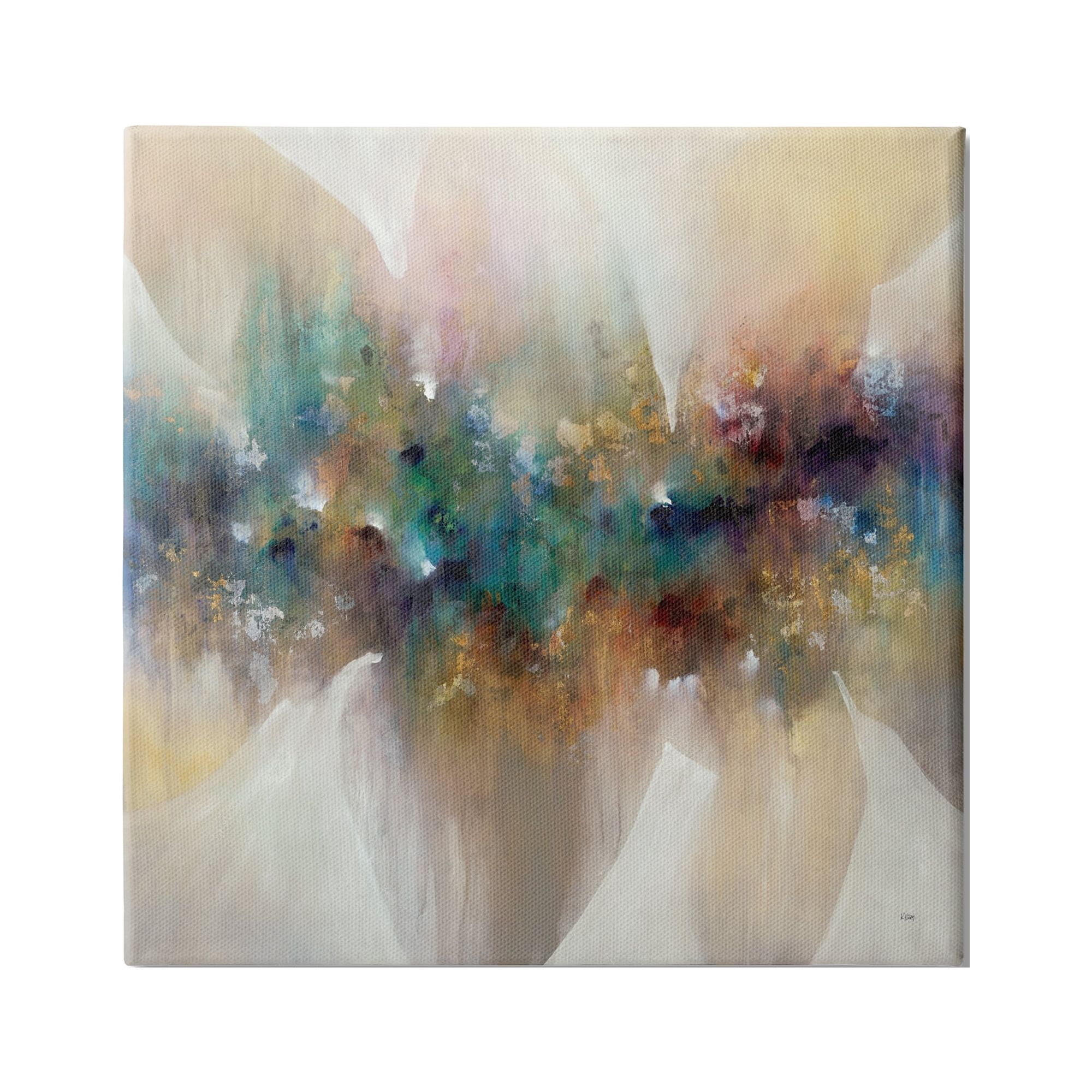 Stupell Industries Abstract Expressive Painting Modern Blue Green Purple Tones, 30 x 30, Design by K. Nari