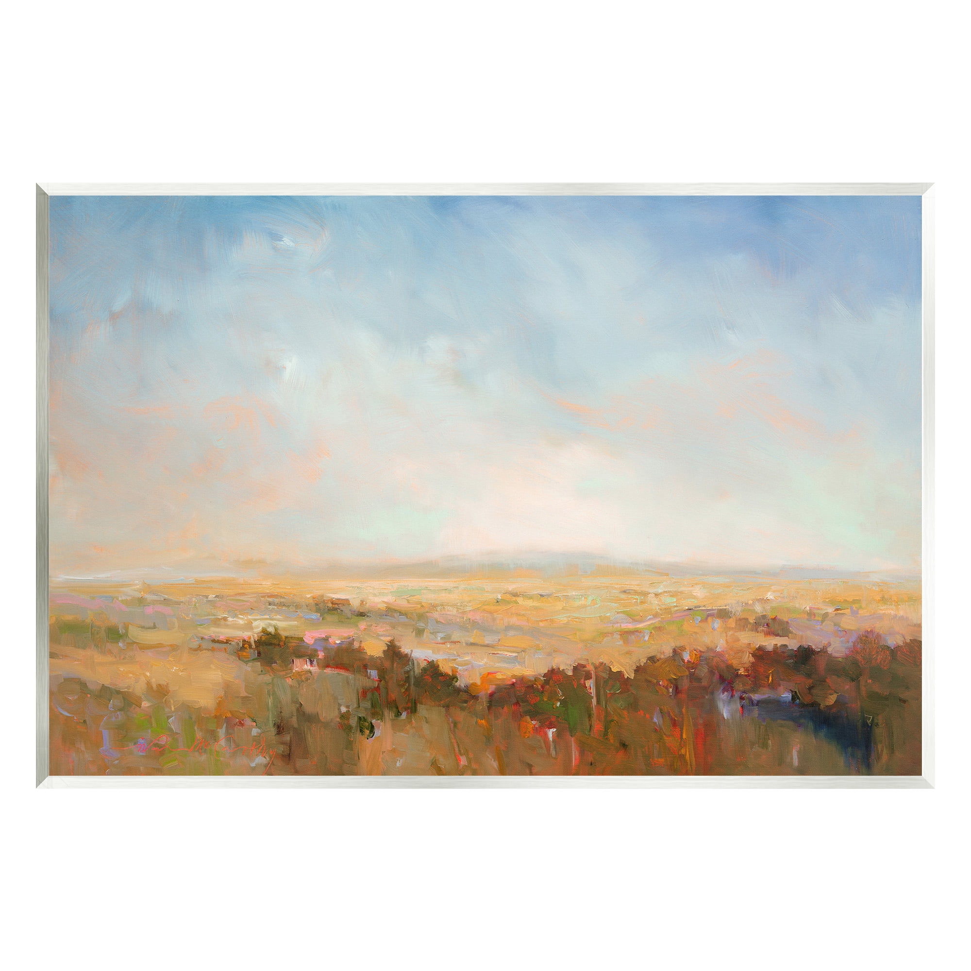 Stupell Industries Abstract Farmland Nature Landscape Painting Unframed Art Print Wall Art, 19 x 13