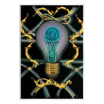 Stupell Industries Abstract Fashion Brand Lightbulb Beauty & Fashion Painting Unframed Art Print Wall Art, 10 x 15