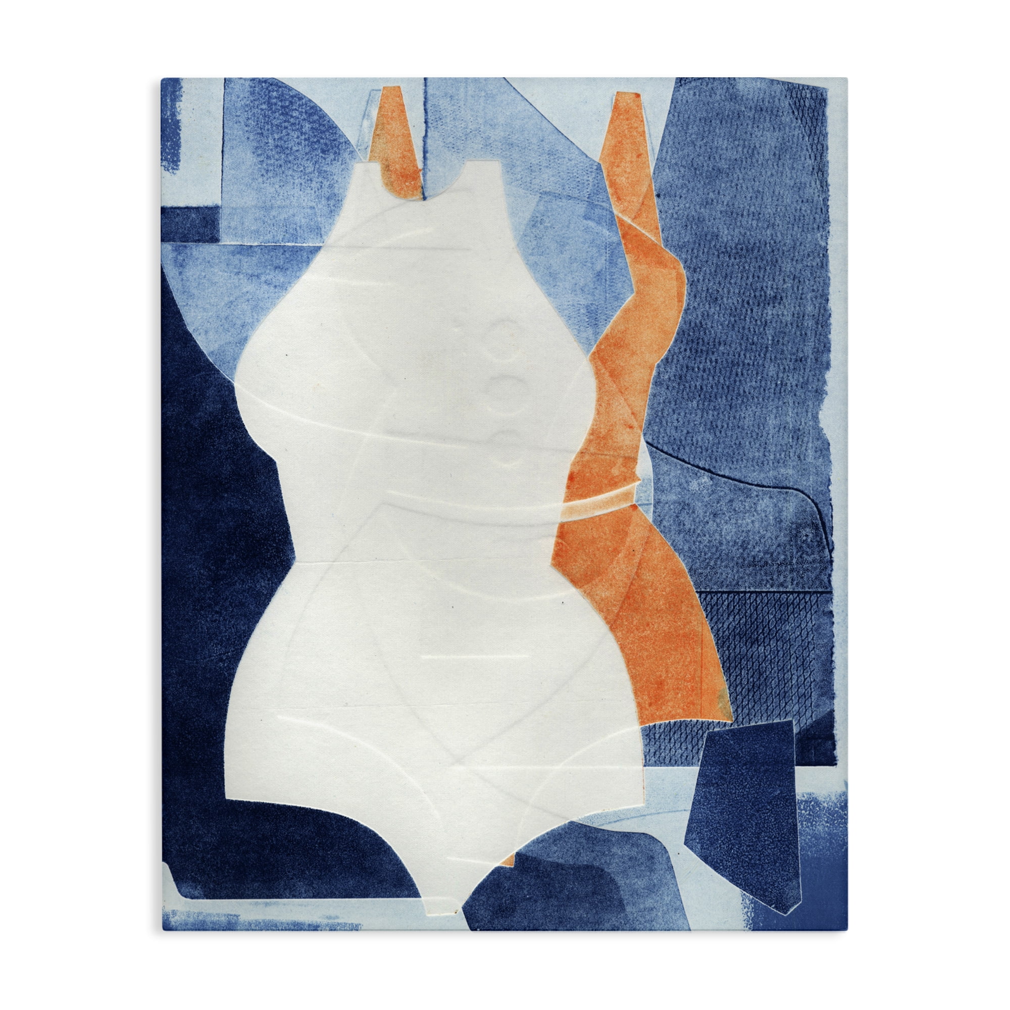 Stupell Industries Abstract Fashion Shapes Blue Canvas Wall Art, design by Stacy Milrany