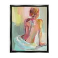 thumbnail image 1 of Stupell Industries Abstract Female Figure Study Abstract Painting Black Floater Framed Canvas Art Print Wall Art, 17 x 21, 1 of 10