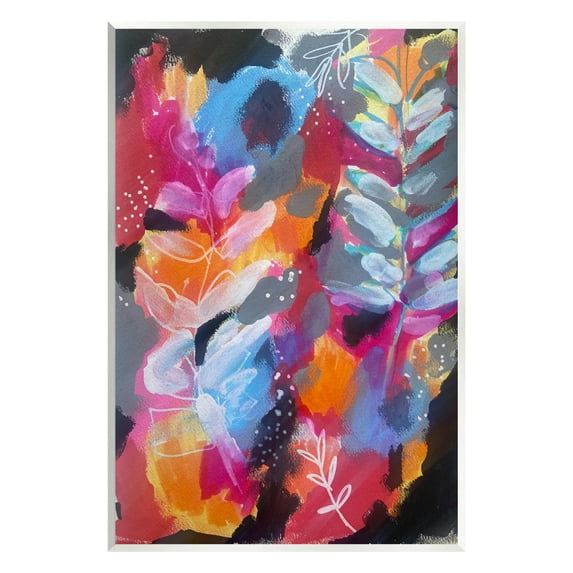 Stupell Industries Abstract Fern Leaves Botanical & Floral Painting Unframed Art Print Wall Art, 13 x 19