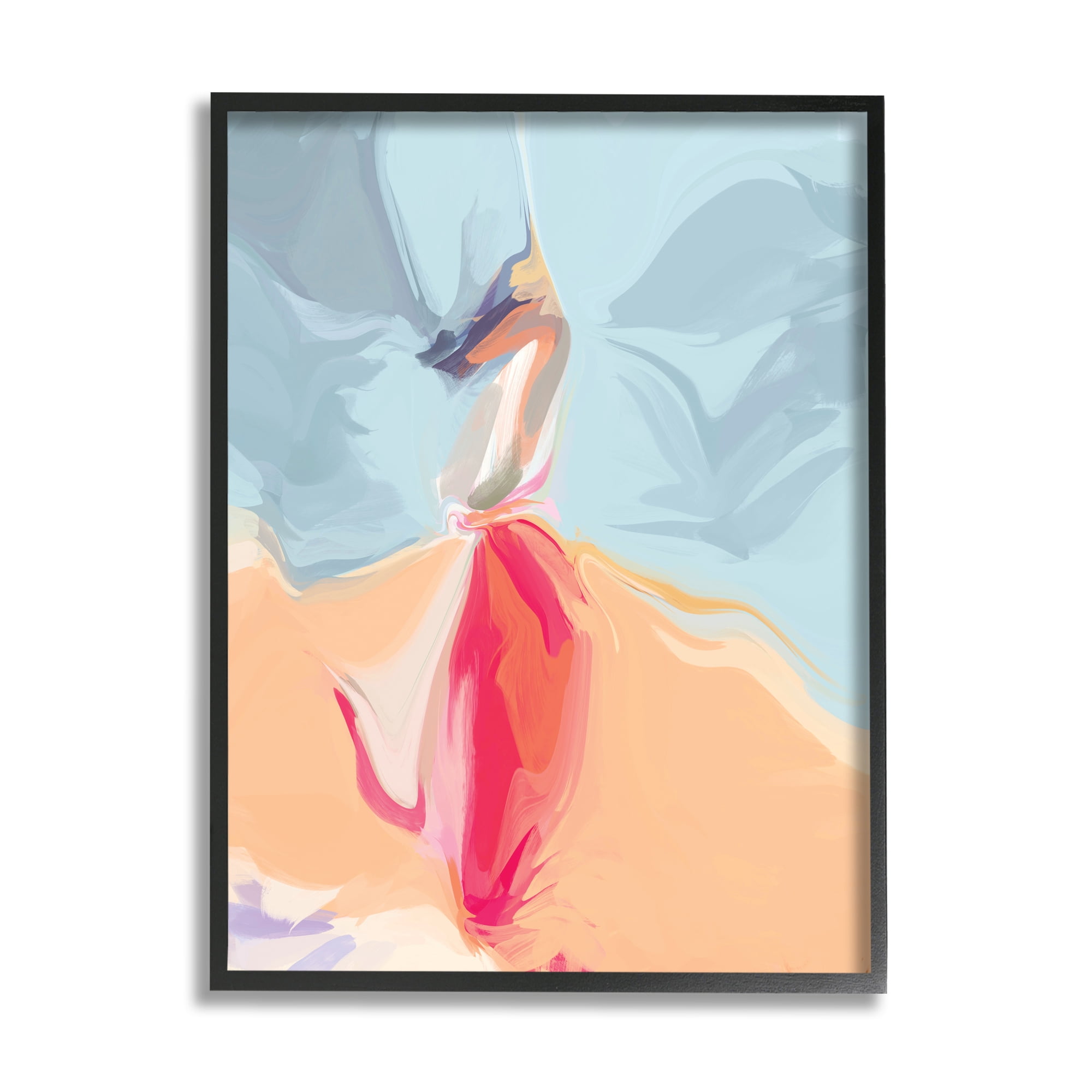 Stupell Industries Abstract Figure Dancing Movement Pink Blue Orange, 16 x 20, Designed by Irena Orlov