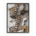 thumbnail image 1 of Stupell Industries Abstract Fire Escape Silver Gold City Painting Black Framed Art Print Wall Art, 16x20, by Ethan Harper, 1 of 7