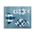 thumbnail image 1 of Stupell Industries Abstract Fish Silhouette Shapes Blue Tie Dye Pattern, 40 x 30,Design by Ziwei Li, 1 of 5