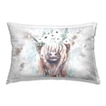 thumbnail image 1 of Stupell Industries Abstract Floral Cow Decorative Printed Throw Pillow, 14 x 20, 1 of 5