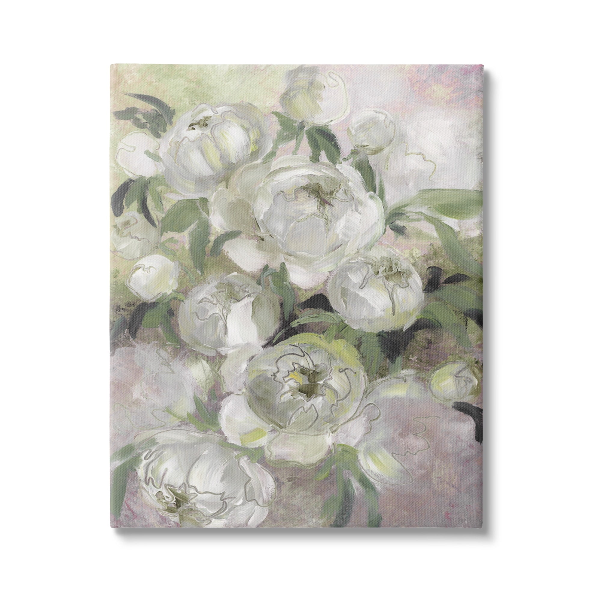 Stupell Industries Abstract Flower Blooms Arrangement Botanical & Floral Painting Gallery Wrapped Canvas Print Wall Art