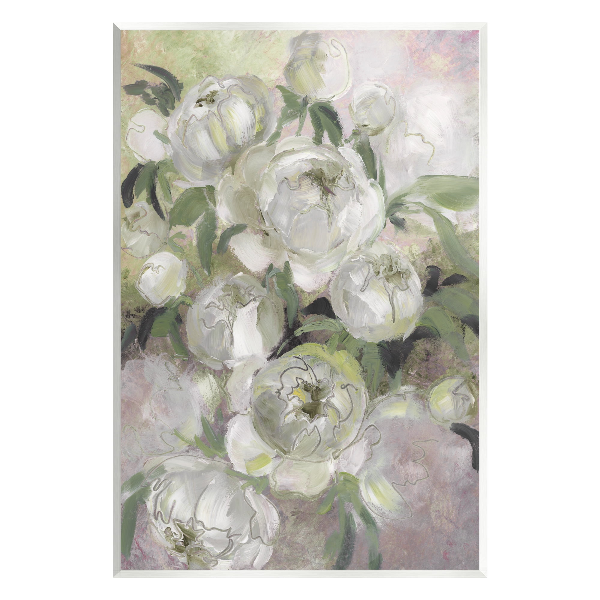 Stupell Industries Abstract Flower Blooms Arrangement Botanical & Floral Painting Unframed Art Print Wall Art