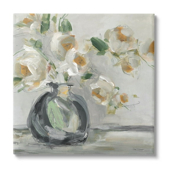 Stupell Industries Abstract Flower Blossom Vase Botanical & Floral Painting Gallery Wrapped Canvas Print Wall Art