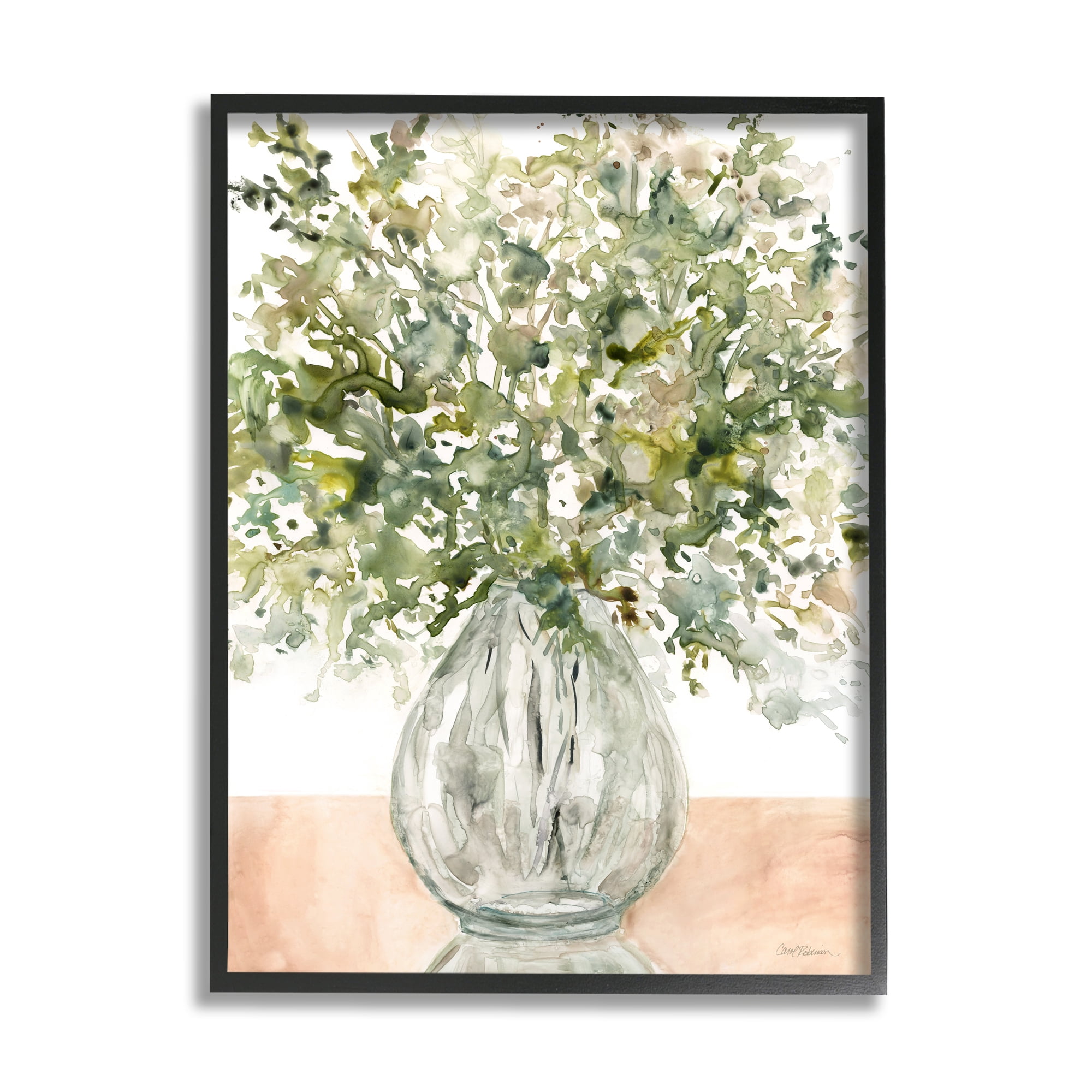 Stupell Industries Abstract Flower Petal Floral Bouquet Tabletop Painting, 11 x 14, Design by Carol Robinson
