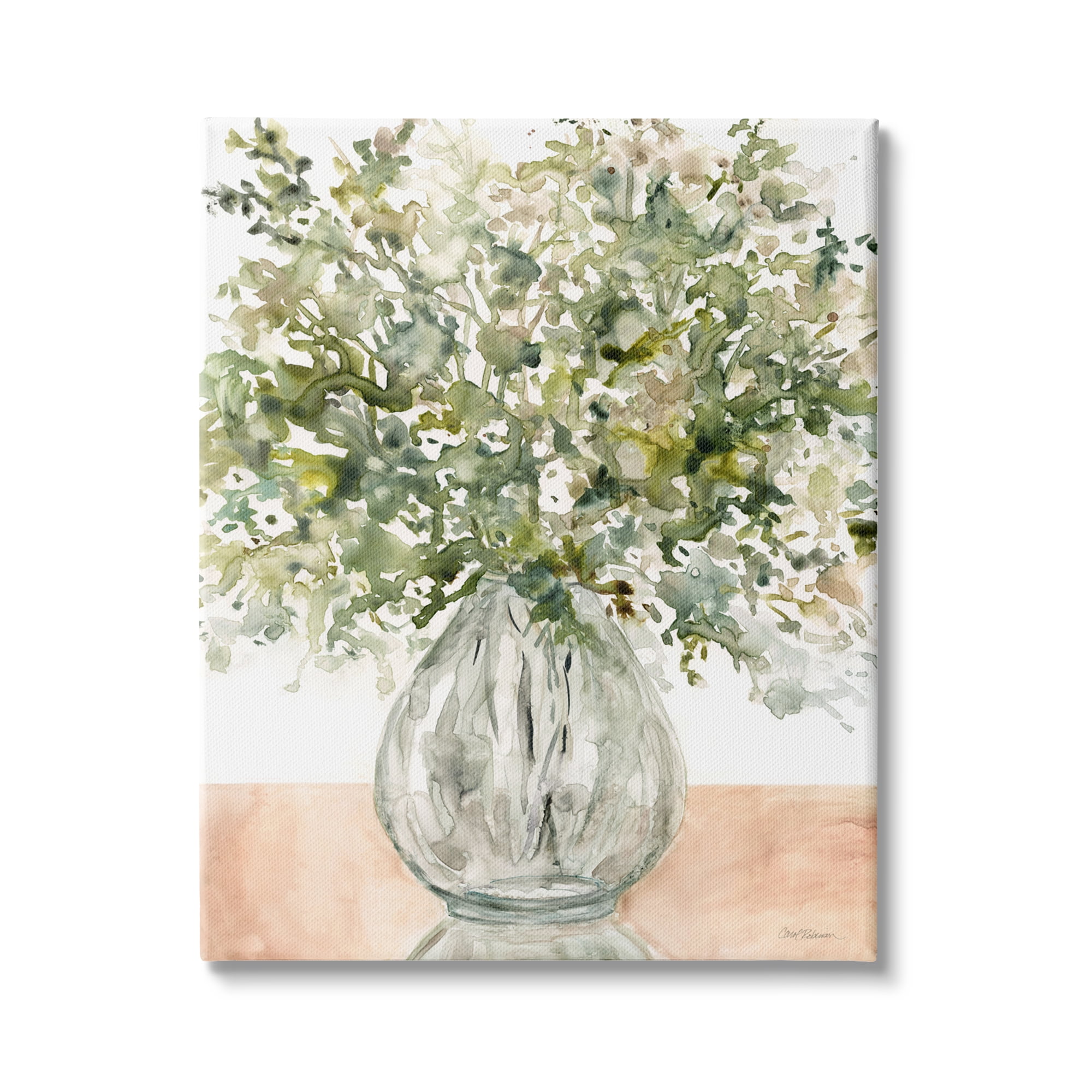 Stupell Industries Abstract Flower Petal Floral Bouquet Tabletop Painting, 30 x 40, Design by Carol Robinson