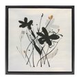 thumbnail image 1 of Stupell Industries Modern Abstract Flower Squiggles Black Floating Frame Canvas Art, 18 x 18, by Susan Jill, 1 of 8