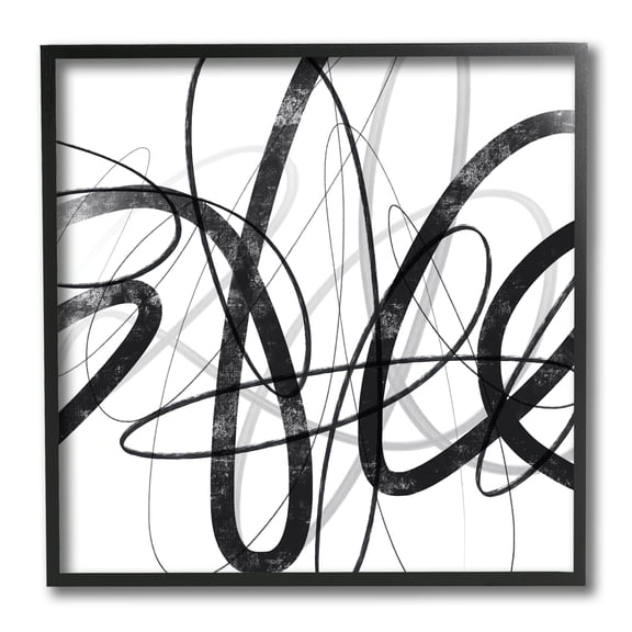Stupell Industries Abstract Fluid Brush Strokes Distressed Pattern,12 x 12,Designed by Lisa Ridgers