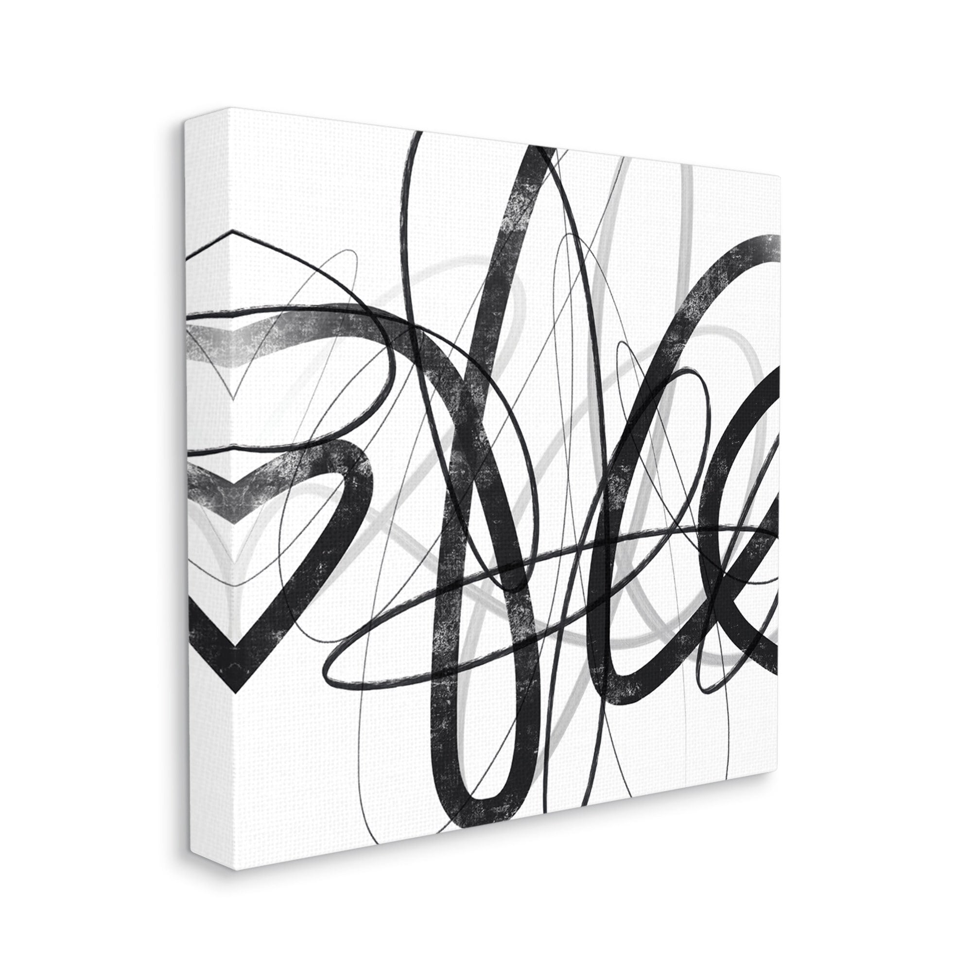 Stupell Industries Abstract Fluid Brush Strokes Distressed Pattern,36 x 36,Designed by Lisa Ridgers