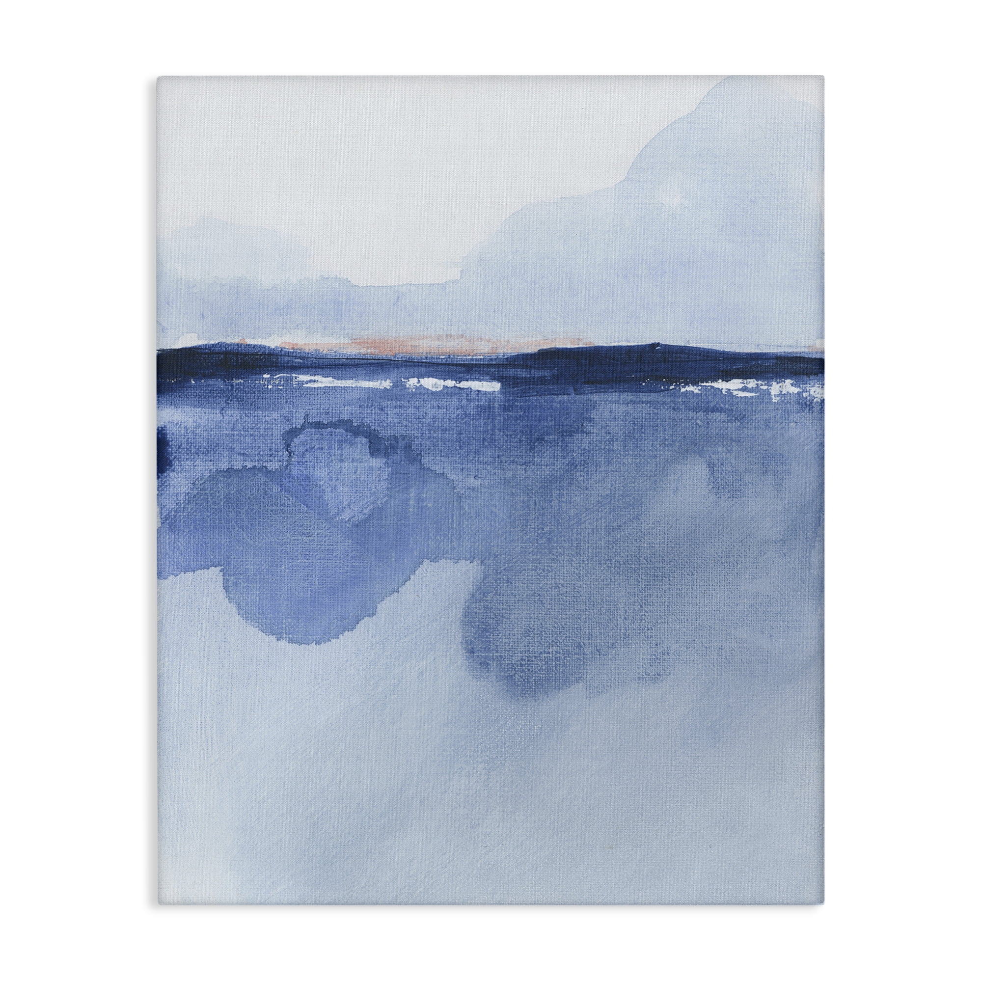 Stupell Industries Abstract Fluid Landscape Abstract Painting Gallery Wrapped Canvas Art Print Wall Art, 30 x 40