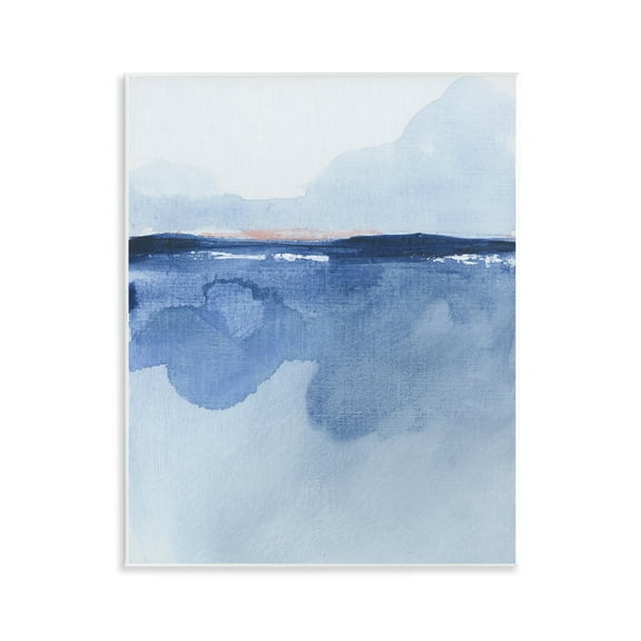 Stupell Industries Abstract Fluid Landscape Abstract Painting Unframed Art Print Wall Art, 11 x 14