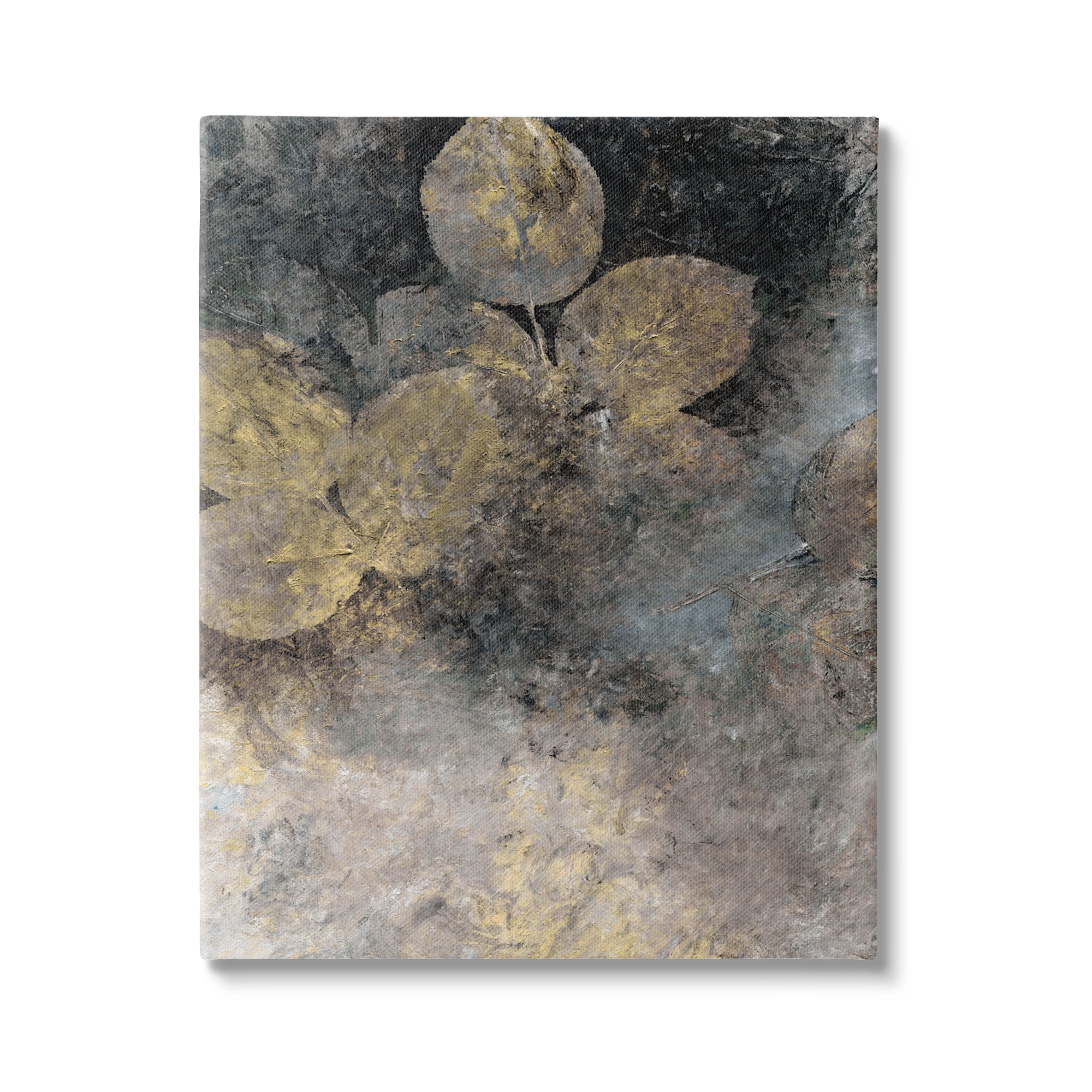 Stupell Industries Abstract Forest Leaves Abstract Painting Gallery Wrapped Canvas Art Print Wall Art, 36 x 48