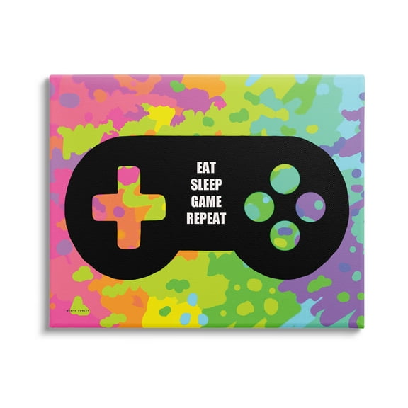 Stupell Industries Abstract Game Phrase Beauty & Fashion Painting Gallery Wrapped Canvas Print Wall Art, 20 x 16