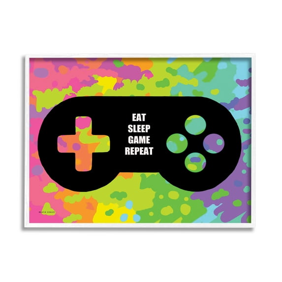 Stupell Industries Abstract Game Phrase Beauty & Fashion Painting White Framed Art Print Wall Art, 20 x 16