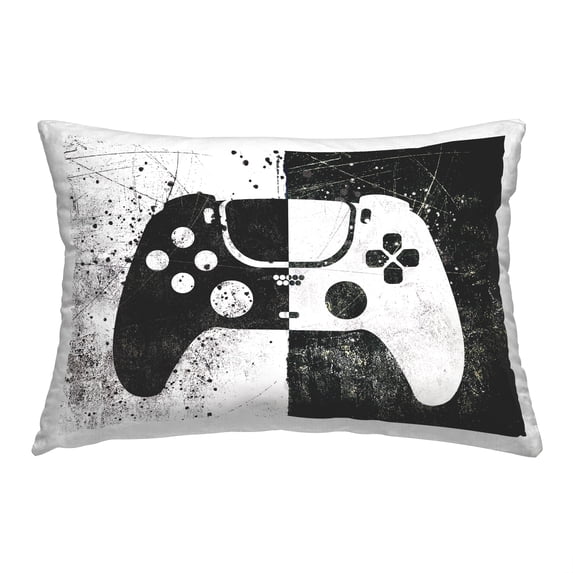 Stupell Industries Abstract Gaming Controller Decorative Printed Throw Pillow Design By Logic Nerds, 14 x 20