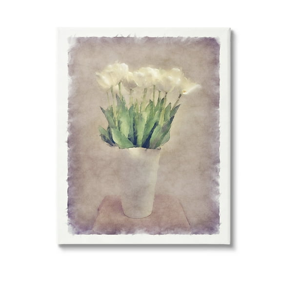 Stupell Industries Abstract Garden Tulips Botanical & Floral Painting Gallery Wrapped Canvas Art Print Wall Art, 16 x 20