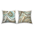thumbnail image 1 of Stupell Industries Abstract Geode Agate Pattern Square Decorative Printed Throw Pillow, 18 x 18, Set of 2, 1 of 6