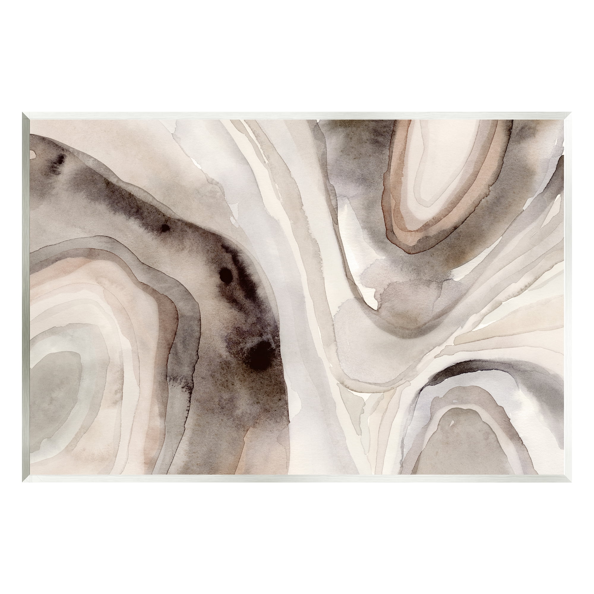 Stupell Industries Abstract Geode Watercolor Abstract Painting Unframed Art Print Wall Art, 15 x 10
