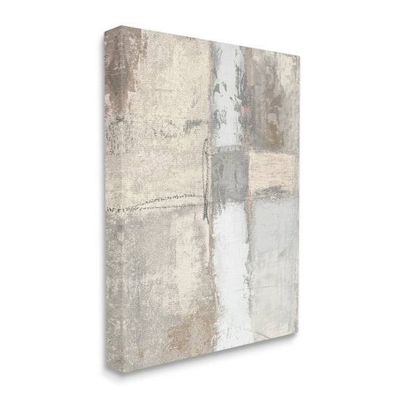 Stupell Industries Abstract Geometric Block Shapes Muddy Beige Tones, 24 x 30, Designed by Michael Marcon