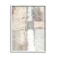 thumbnail image 1 of Stupell Industries Abstract Geometric Block Shapes Muddy Beige Tones Graphic Art White Framed Art Print Wall Art, 11x14, by Michael Marcon, 1 of 6