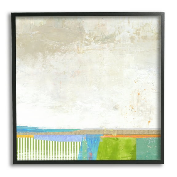 Stupell Industries Abstract Geometric Open Landscape Green Blue Beige, 24 x 24, Designed by Suzanne Nicoll