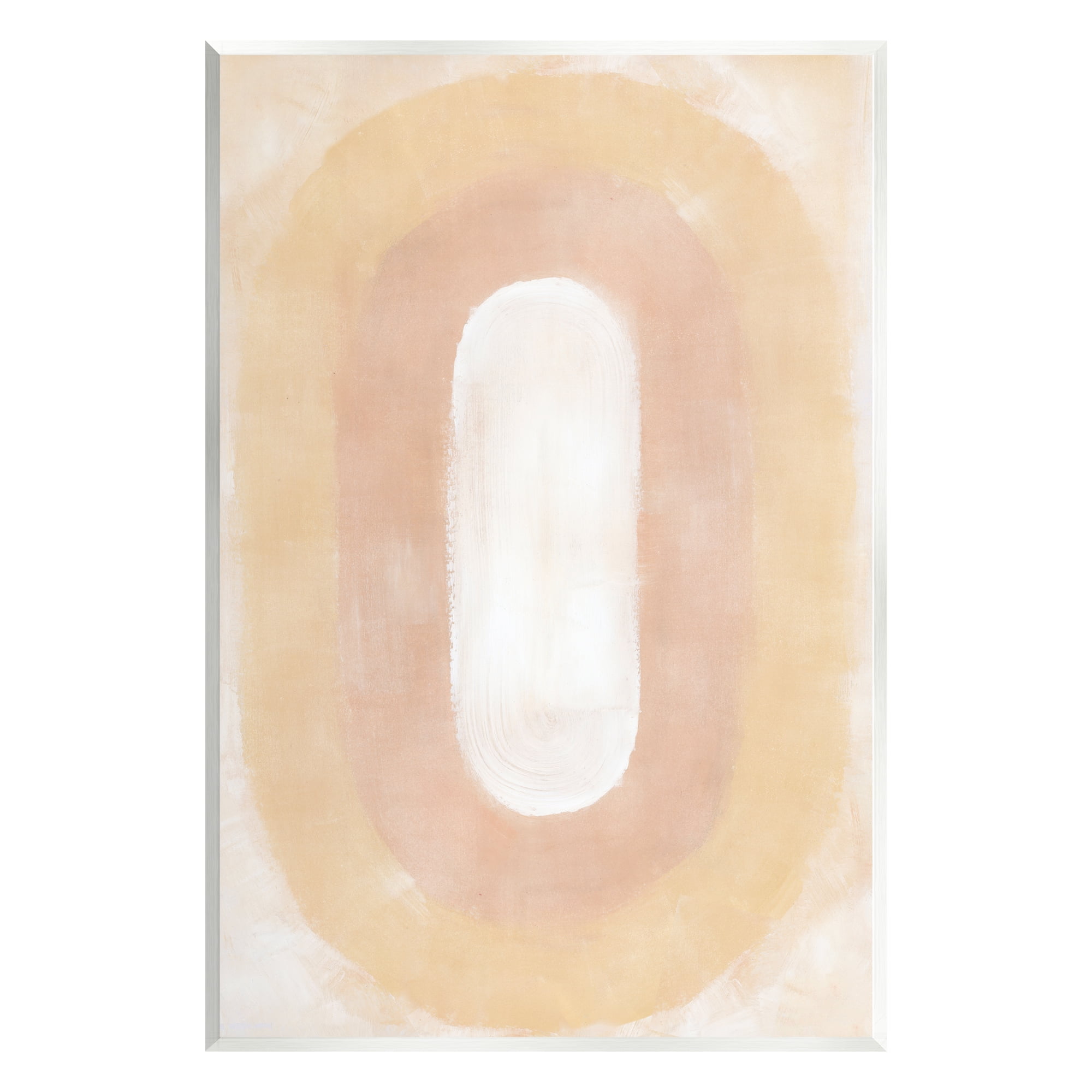 Stupell Industries Abstract Geometric Oval Abstract Painting Unframed Art Print Wall Art, 10 x 15