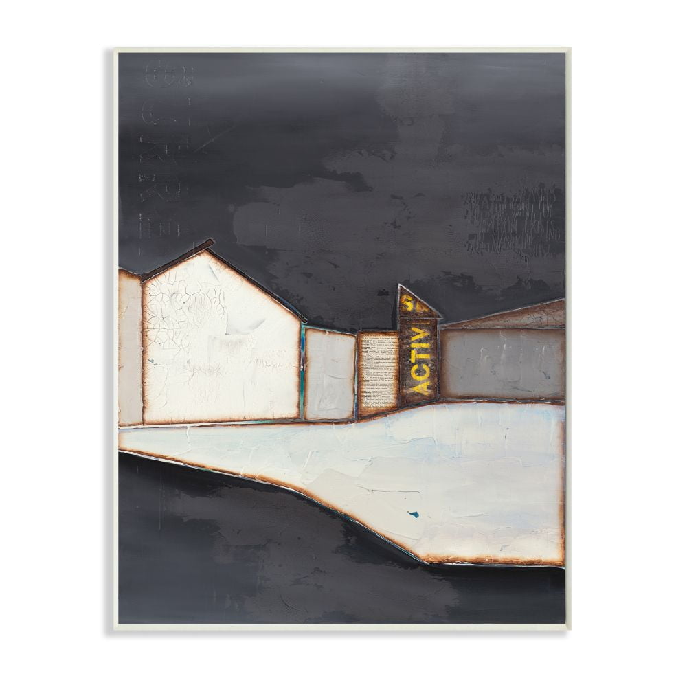 Stupell Industries Abstract Geometric Shape Urban Architecture Landscape Designed by Third and Wall