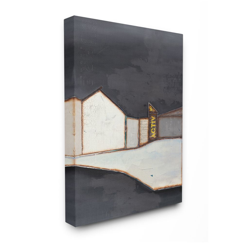 Stupell Industries Abstract Geometric Shape Urban Architecture Landscape Designed by Third and Wall
