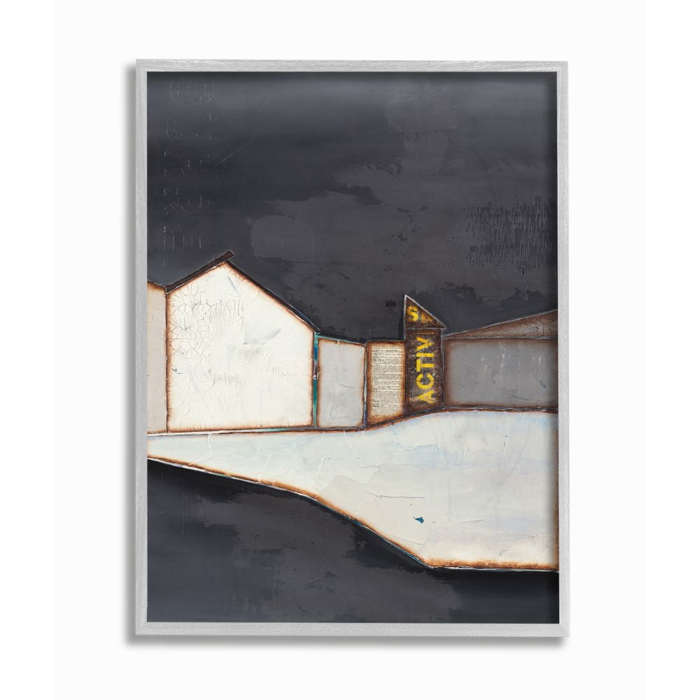 Stupell Industries Abstract Geometric Shape Urban Architecture Landscape Designed by Third and Wall