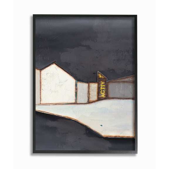 Stupell Industries Abstract Geometric Shape Urban Architecture Landscape Designed by Third and Wall