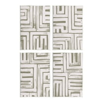 Stupell Industries Abstract Geometric Shapes Arrangement Graphic Art Unframed Art Print Wall Art, Set of 4, Design by June Erica Vess