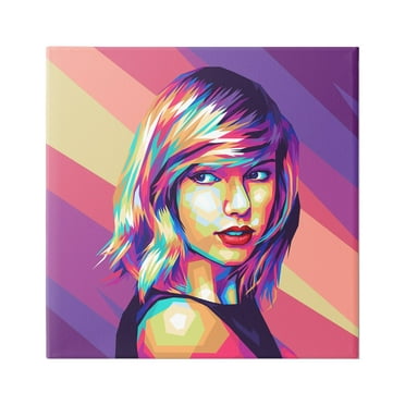 Stupell Industries Abstract Geometric Taylor Abstract Painting Gallery Wrapped Canvas Art Print Wall Art, 17 x 17