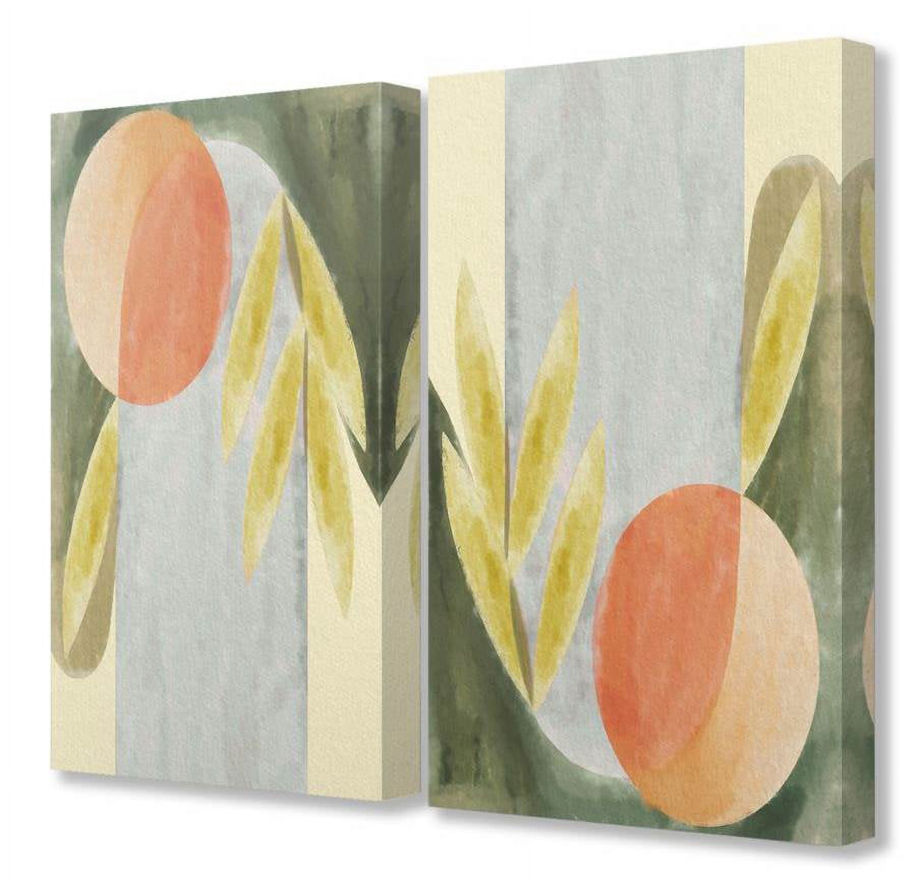 Stupell Industries Abstract Geometric Watercolor Paintings Canvas Wall Art by Daphne Polselli